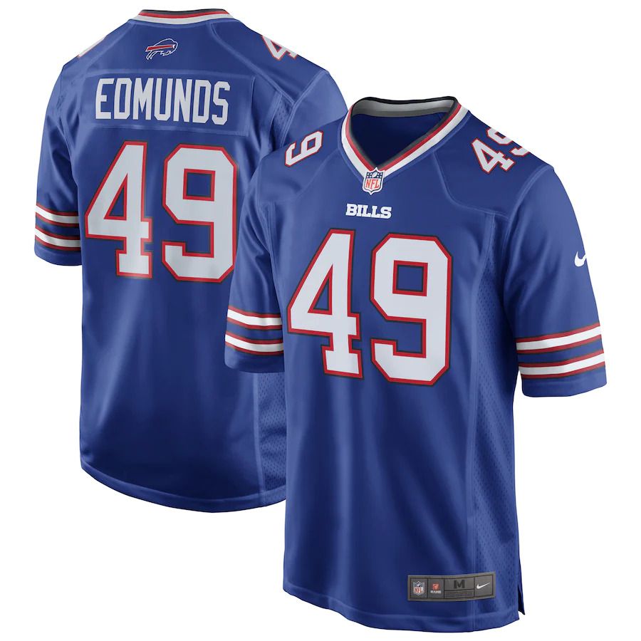 Men Buffalo Bills #49 Tremaine Edmunds Nike Royal Game NFL Jersey